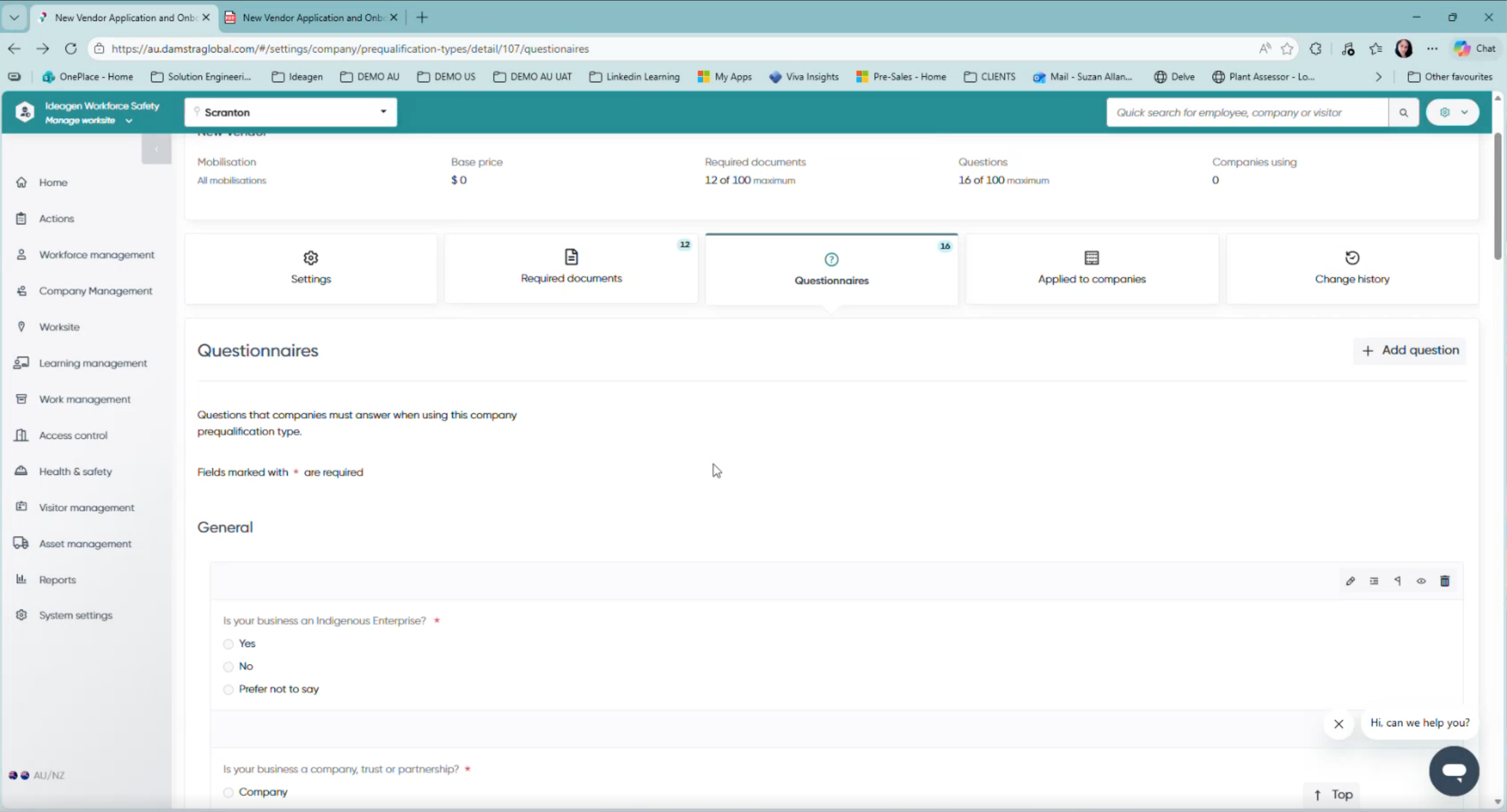 Company-prequal-Questionnaires