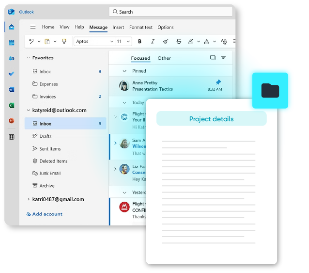 Mail Manager email filing
