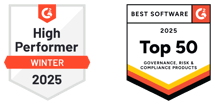 G2 High performer, G2 best software awards Top 50
